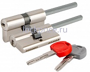 Картинка Цилиндровый механизм под вертушку (дл. Шток) Cisa ASIX PRO OE307-81.12 (65 мм/30+10+25), НИКЕЛЬ